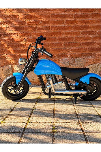CityMate 36V 180W Chopper Akülü Motor Elden Gazlı Dumanlı Şişme Lastikli Lityum pilli CMT, one size Mavi