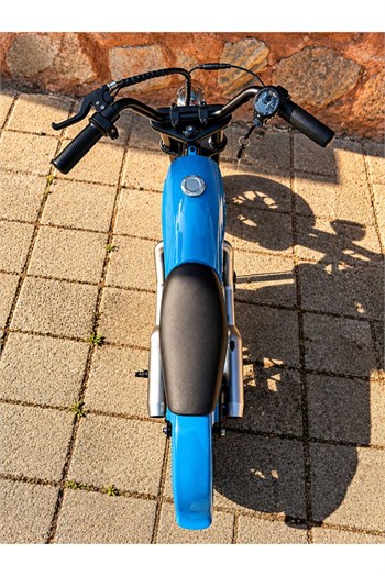 CityMate 36V 180W Chopper Akülü Motor Elden Gazlı Dumanlı Şişme Lastikli Lityum pilli CMT, one size Mavi