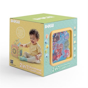 Dolu Oyuncak- Educatıonal Cube & Puzzle 5292