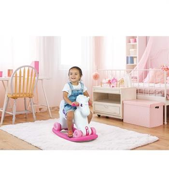 Dolu Unıcorn Sallanan Tekerleklı At Teklı Kolı  Poster