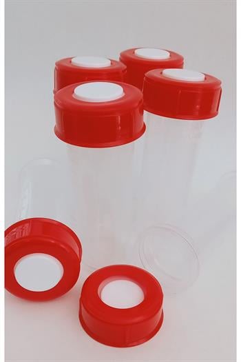 Eday 6lı Anne Sütü Saklama Kapları Kırmızı, Mavi