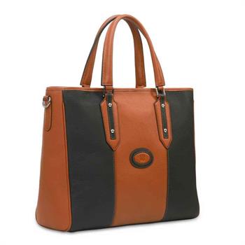Eensy Weensy Stylish Flexy Handbag Black-Camel