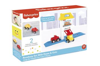 Fisher-price Pikap & Araba Ev Geçitli Yol Seti Roadway Set With House & Gate