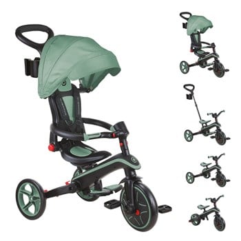 Globber Explorer 4in1 Katlanabilir Bisiklet-Zeytin Yeşili Olive 732-104