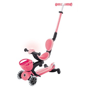 Globber Go Up Baby 360 Işıklı Scooter - Koyu Pastel Pembe 844-210