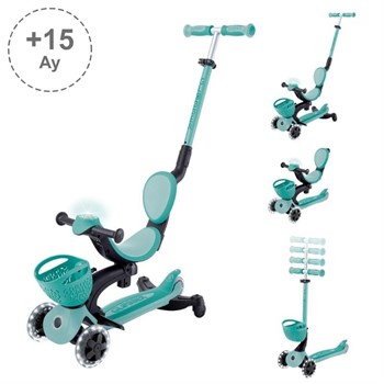 Globber Go Up Baby 360 Işıklı Scooter - Koyu Mint 844-206