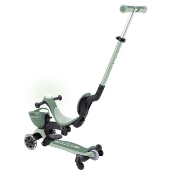 Globber Go Up Baby 360 Işıklı Scooter - Zeytin Yeşili 844-104