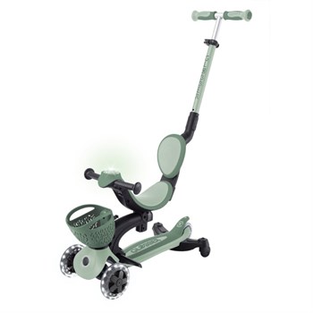 Globber Go Up Baby 360 Işıklı Scooter - Zeytin Yeşili 844-104
