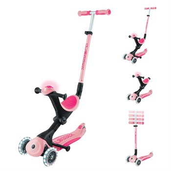Globber Go Up Deluxe Işıklı Scooter - Pastel Pembe 646-710