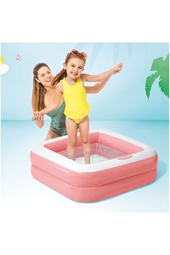 Intex 57100 Renkli Şişme Taban 2 Bölme Havuz 86 Cm 1010312