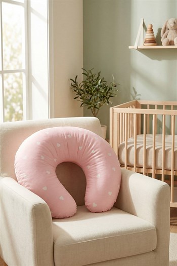 Kanz Bebek Emzirme Minderi Knz-036 White Heart