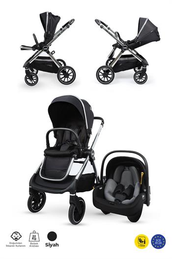 Kanz Explorer Autofold Travel Sistem Bebek Arabası Cole Black
