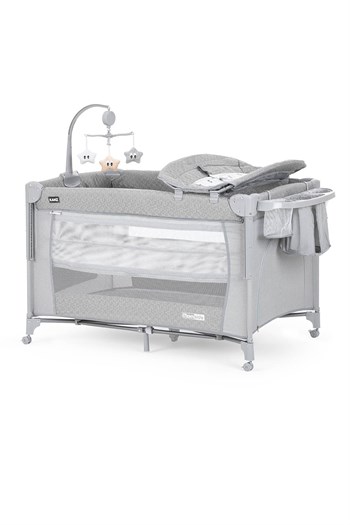 Kanz Momside Oyun Parkı ve Park Yatağı - Açık Gri 70*110