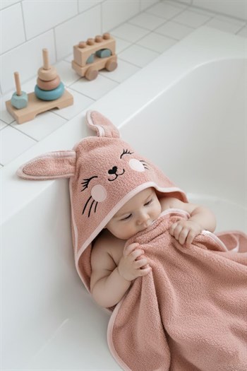 Kanz - Nakışlı  Havlu Kundak Silgi(knz-037) 153.01.0220.Bunny-Koyu-P