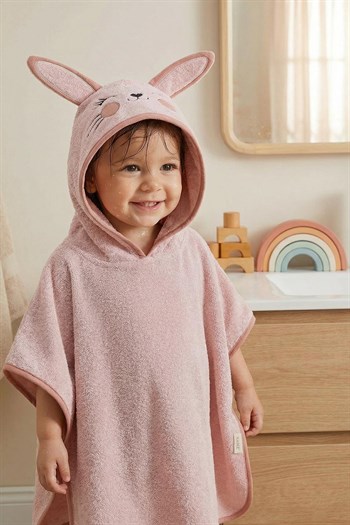 Kanz - Nakışlı Havlu Panço 3-5 Yaş(knz-038) 153.01.0222.Bunny-Açık-P