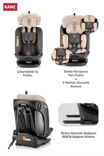 Kanz Orbit I-Size Oto Koltuğu Bej