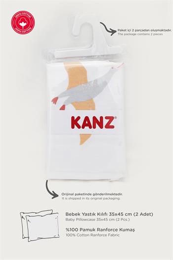 Kanz Pamuklu Yastık Kılıfı 35*45 Dınosaursa 2li