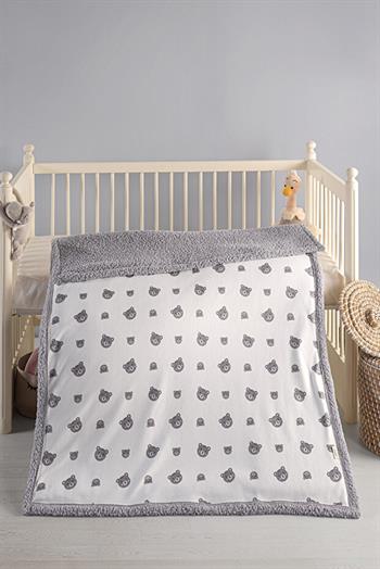 Kanz Polar Bebek Battaniye Örtüsü - Grey Bear