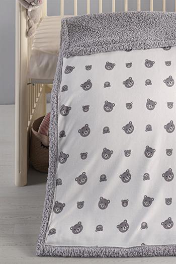 Kanz Polar Bebek Battaniye Örtüsü - Grey Bear
