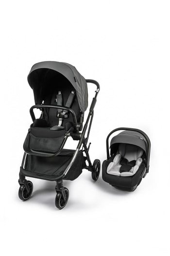 KANZ Thunder Kolay Katlanabilen Travel Sistem Bebek Arabası Sharkgrey