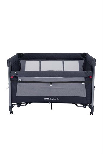 Kraft Baby Easy Fold PLUS Anne Yanı Oyun Parkı 70x110 cm Dark Grey
