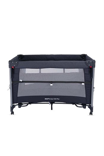 Kraft Baby Easy Fold PLUS Anne Yanı Oyun Parkı 70x110 cm Dark Grey