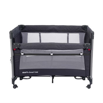 Kraft Baby Smart Fold Anne Yanı Oyun Parkı 60x104 cm ( Yatak Hediyeli ) Siyah