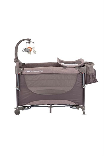 Kraft Denver Plus Oyun Parkı Anne Yanı Yatak Hediyeli Beıge 63*105 Cm