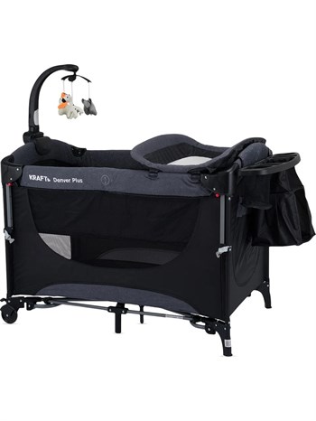 Kraft Denver Plus Oyun Parkı Anne Yanı Yatak Hediyeli Black 63*105 Cm