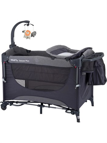 Kraft Denver Plus Oyun Parkı Anne Yanı Yatak Hediyeli Dark Grey 63*105 Cm