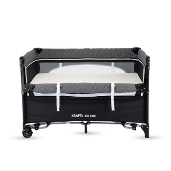 Kraft Sky Fold Oyun Parkı Beşik 70x120 Cm Dark Grey