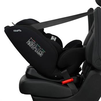 Kraft Turbo i-Size 40-150 cm (0-36 Kg) Oto Koltuğu Gri