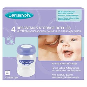 Lansinoh Anne Sütü Saklama Şişesi 4lü