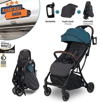 Lorelli Minori Otomatik Katlanır Kabin Boy Bebek Arabası - Green