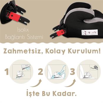 Lorelli Sirius Fix İsofix Yükseltici – Black