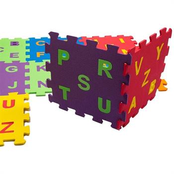 Matrax Akçiçek Oyuncak Harf Seti Eva Puzzle 7 Mm 33x33 Cm