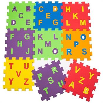 Matrax Akçiçek Oyuncak Harf Seti Eva Puzzle 7 Mm 33x33 Cm