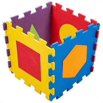 Matrax Akçiçek Oyuncak Puzzle 33x33 Cm 7 Mm Geometrik Şekiller