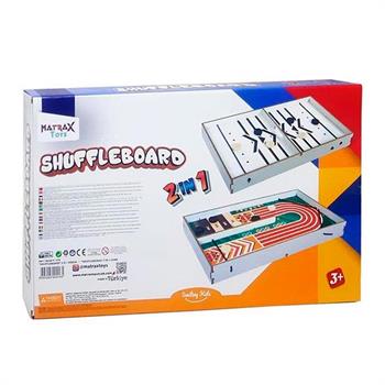 Matrax Oyuncak Ahşap Shuffleboard 2si 1 Arada