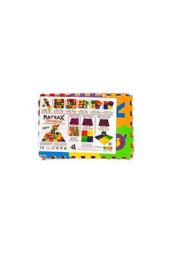 Matrax Oyuncak Eva Puzzle 12 X 12 Cm X 7 Mm Harfler Ve Sayılar