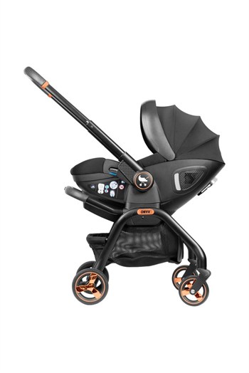 Merkür Bebe Merkür Bebe Onyx 2’si 1 Arada I-size Oto Koltuğu Ve Bebek Arabası, 0-13 Kg, Siyah