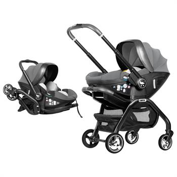 Merkür Bebe Onyx 2si 1 Arada Oto Koltuğu Bebek Arabası Gri