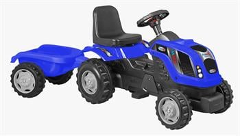 Micromax Unisex Çocuk Römorklu Pedallı Traktör Mmx Mavi