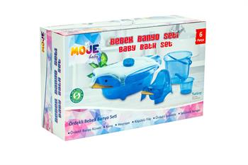 Moje Ördekli 6lı Banyo Küvet Seti (kutulu) Mavi