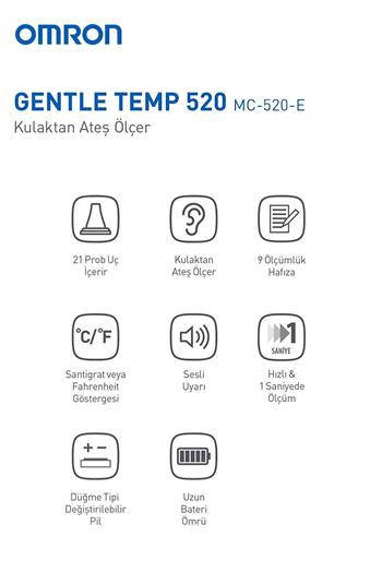 Omron Gentle Temp 520 Kulaktan Ateş Ölçer