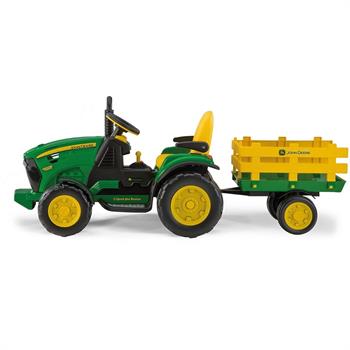 Peg Perego John Deere Ground Force With Trailer 12 Volt Akülü Traktör