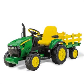 Peg Perego John Deere Ground Force With Trailer 12 Volt Akülü Traktör