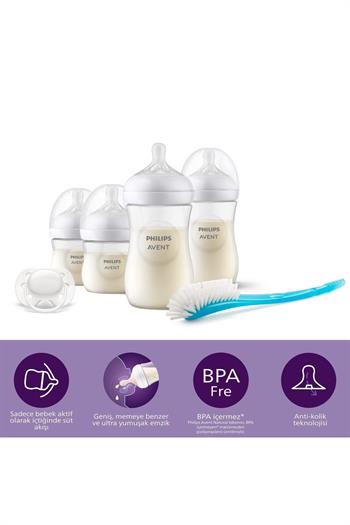 Philips Avent SCD838/11Natural Response Doğal Tepkili Hoşgeldin Bebek Hediye Seti - Cam Değildir