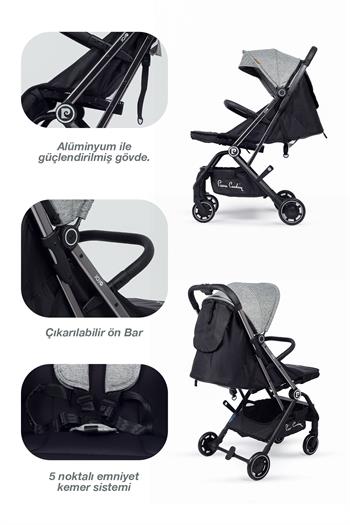 Pierre Cardin Jojo Bebek Arabası Gri