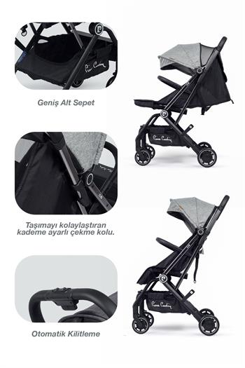 Pierre Cardin Jojo Bebek Arabası Gri